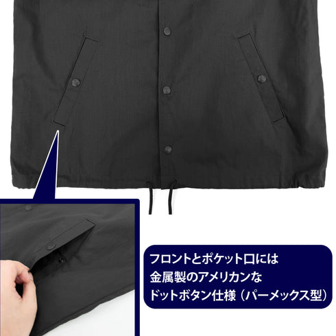 『ソニック・ザ・ヘッジホッグ』クラシックソニック T/Cコーチジャケット ネイビー L